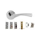 Atlantic Aqua Dorpac (3" Latch, 3"x2" Hingesx3) - Polished Chrome - ADPECO20PC2 - Choice Handles