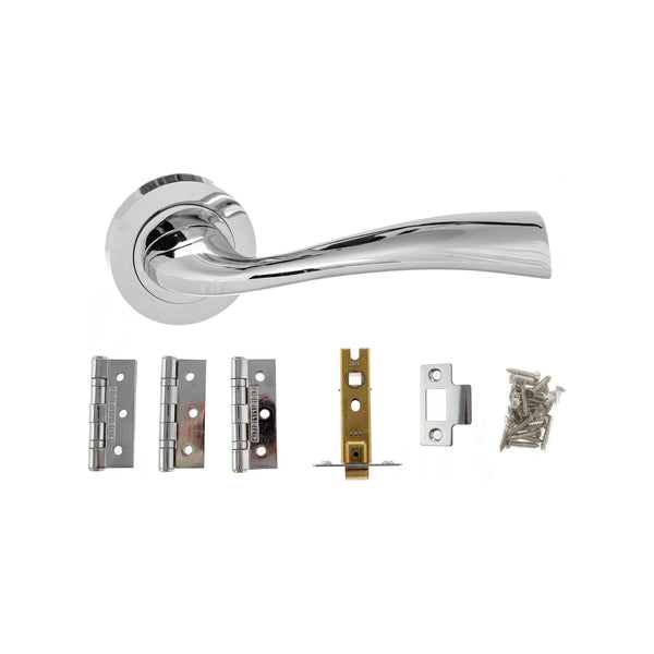 Atlantic Surf Dorpac (2.5" Latch, 3"x2" Hingesx3) - Polished Chrome - ADPECO60PC1 - Choice Handles