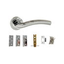 Atlantic Crest Dorpac (3" Latch, 3"x2" Hingesx3) - Satin Chrome/Polished Chrome - ADPECO50SCPC2 - Choice Handles