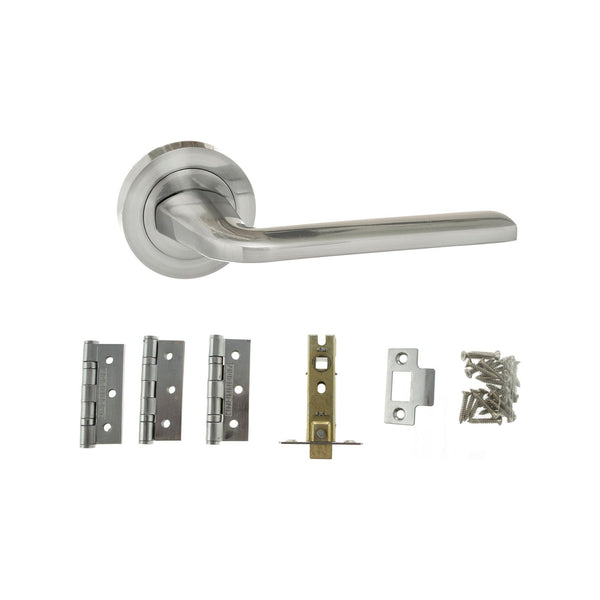 Atlantic Surf Dorpac (3" Latch, 3"x2" Hingesx3) - Satin Chrome - ADPECO60SC2 - Choice Handles