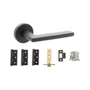 Atlantic Alaska Dorpac (2.5" Latch, 3"x2" Hingesx3) - Matt Black - ADPS26RMB25 - Choice Handles
