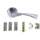 Atlantic Colorado Dorpac (2.5" Latch, 3"x2" Hingesx3) - Satin Chrome - ADPS34RSC25 - Choice Handles