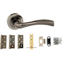 Atlantic Texas Dorpac (3" Latch, 3"x2" Hingesx3) - Black Nickel - ADPS35RBN3 - Choice Handles