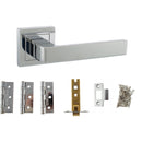 Atlantic Montana Dorpac (2.5" Latch, 3"x2" Hingesx3) - Polished Chrome - ADPS40SPC25 - Choice Handles