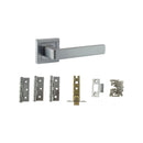 Atlantic Montana Dorpac (2.5" Latch, 3"x2" Hingesx3) - Satin Chrome - ADPS40SSC25 - Choice Handles