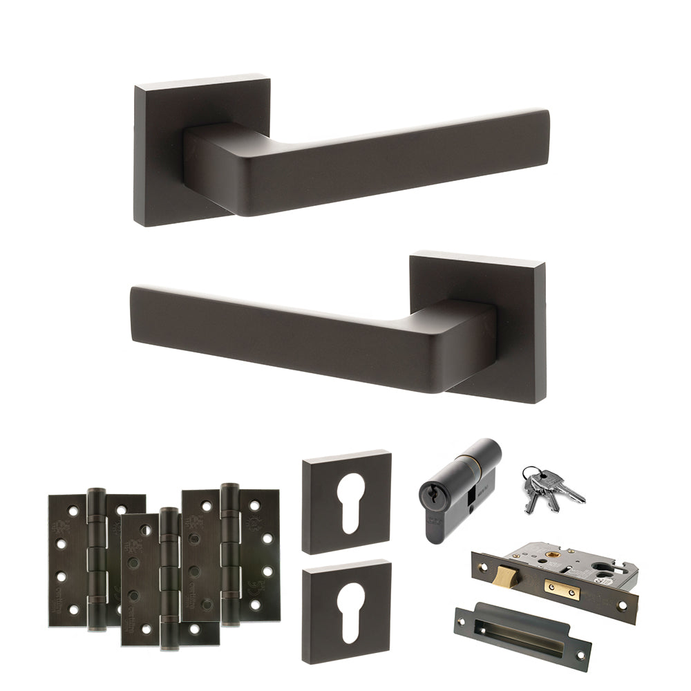 STATUS Montana Door Handle Pack (Euro Lock Set - 2.5