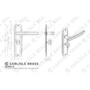 Carlisle Brass - Art Deco Lever on WC Backplate - Satin Nickel - ADR013SN - Choice Handles