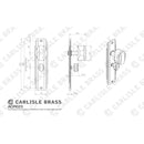 Carlisle Brass - Art Deco Knob on WC Backplate - Polished Chrome - ADR023CP - Choice Handles