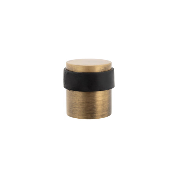Atlantic Cylinder Premium Floor Mounted Door Stop - Matt Antique Brass - ADSCPMAB