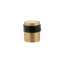 Atlantic Cylinder Premium Floor Mounted Door Stop - Satin Brass - ADSCPSB - Choice Handles