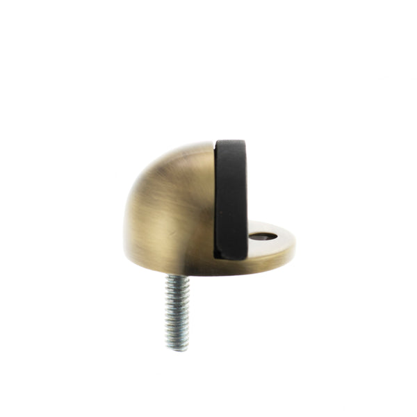 Atlantic Half-Moon Premium Floor Mounted Door Stop - Antique Brass - ADSHMPAB