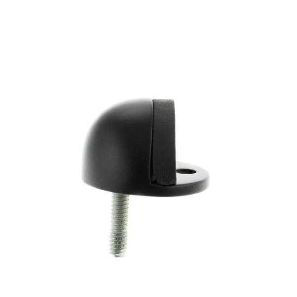 Atlantic Half-Moon Premium Floor Mounted Door Stop - Matt Black - ADSHMPMB