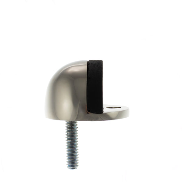 Atlantic Half-Moon Premium Floor Mounted Door Stop - Polished Nickel - ADSHMPPN