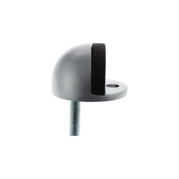 Atlantic Half-Moon Premium Floor Mounted Door Stop - Satin Chrome - ADSHMPSC