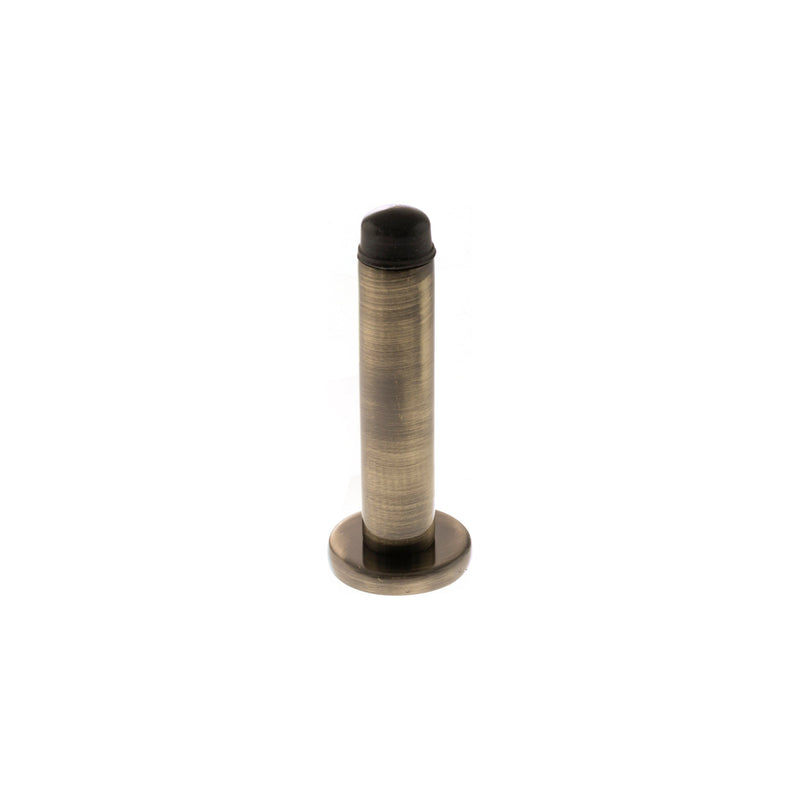 Atlantic Premium Wall Mounted Door Stop on Concealed Fix Rose - Antique Brass - ADSWPAB