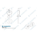 Eurospec - 2 Star Security Escutcheon Set - Satin Stainless Steel - AEB1750SSS - Choice Handles