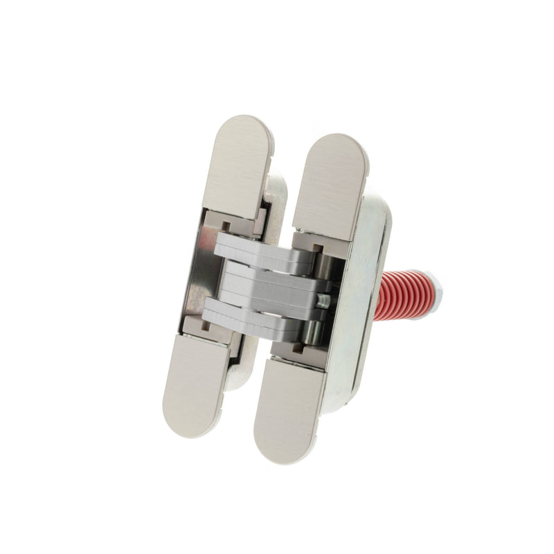 AGB Eclipse 3.2 Heavy Duty Self-Close Concealed Hinge for 60kg door - Satin Nickel - AGBH32SHDSN - Choice Handles
