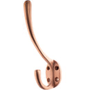 Atlantic Traditional Hat & Coat Hook - Urban Satin Copper - AHCHUSC - Choice Handles