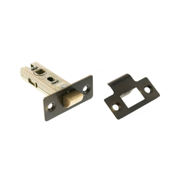 Atlantic Fire-Rated CE Marked Bolt Through Tubular Latch 2.5" - Urban Dark Bronze - ALCE25UDB - Choice Handles