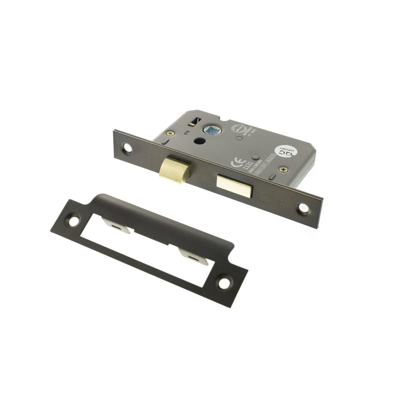 Atlantic Bathroom Lock [CE] 3" - Urban Dark Bronze - ALKBATH3UDB 