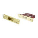 Atlantic 5 Lever Key Deadlock [BS] 2.5" - Polished Brass - ALKDEAD5LK25PB - Choice Handles