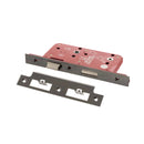 Atlantic DIN Bathroom Lock Double Turn 60mm backset - Black Nickel - ALKDINB60BN - Choice Handles