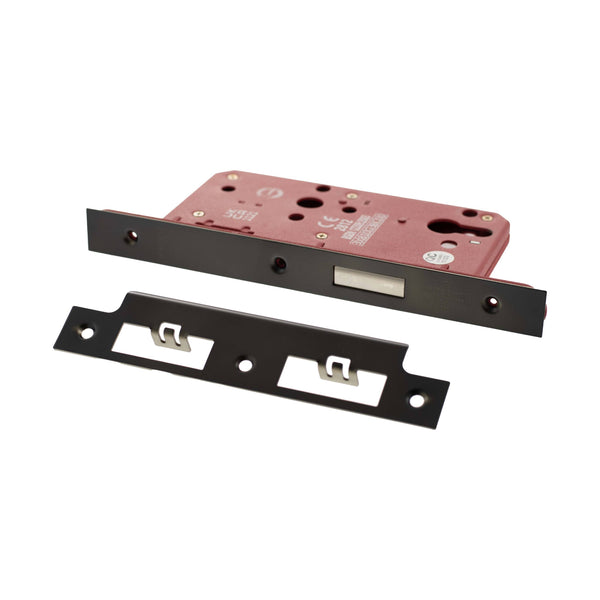 Atlantic DIN Euro Profile Deadlock Double Throw 60mm backset - Urban Dark Bronze - ALKDINED60UDB