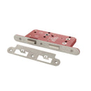 Atlantic DIN Radius Bathroom Lock Double Turn 60mm backset - Satin Stainless Steel - ALKDINRB60SSS - Choice Handles