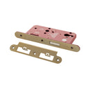 Atlantic DIN Radius Euro Profile Deadlock Double Throw 60mm backset - Satin Brass - ALKDINRED60SB - Choice Handles