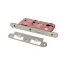 Atlantic DIN Radius Euro Profile Deadlock Double Throw 60mm backset - Satin Chrome - ALKDINRED60SC - Choice Handles