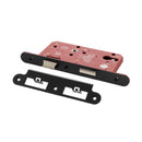 Atlantic DIN Radius Euro Profile Sashlock Double Throw 60mm backset - Matt Black - ALKDINRES60MB - Choice Handles