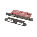 Atlantic DIN Radius Latch 60mm backset - Black Nickel - ALKDINRL60BN - Choice Handles