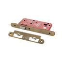 Atlantic DIN Radius Latch 60mm backset - Matt Antique Brass - ALKDINRL60MAB - Choice Handles