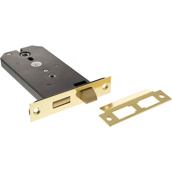 Atlantic Horizontal Bathroom Sashlock 6" - Polished Brass - ALKHZBPB - Choice Handles