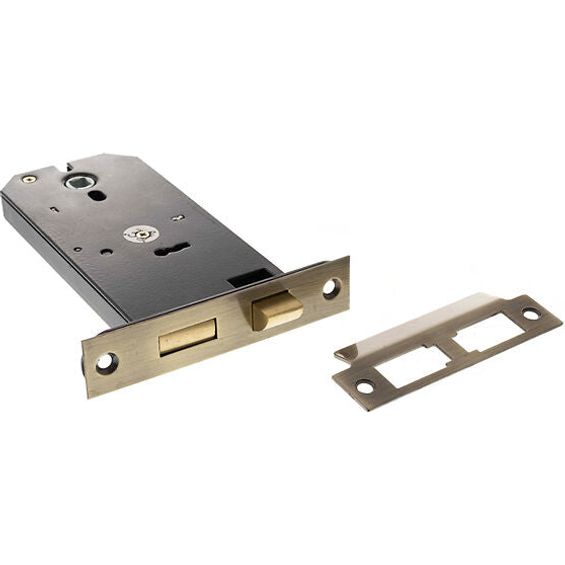 Atlantic Horizontal 3 Lever Sashlock 6" - Antique Brass - ALKHZSAB - Choice Handles