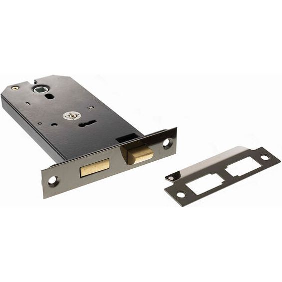Atlantic Horizontal 3 Lever Sashlock 6" - Black Nickel - ALKHZSBN - Choice Handles