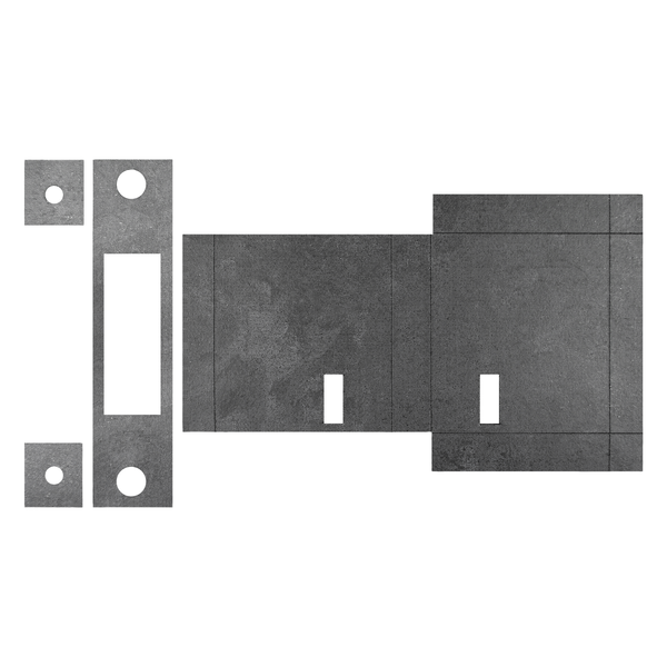 Atlantic Deadlock - 3LK Intumescent Lock Kit FD30 0.8mm - ALKINTDEAD3LKFD30