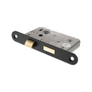 Atlantic Radius Corner Bathroom Lock [CE] 2.5" - Matt Black - ALKRCBATH25MB - Choice Handles