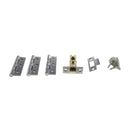 Atlantic Latch Pack [CE] 2.5" (Latch x1) + 3"x2" (Hinge x3) - Polished Chrome - ALP2532PC - Choice Handles