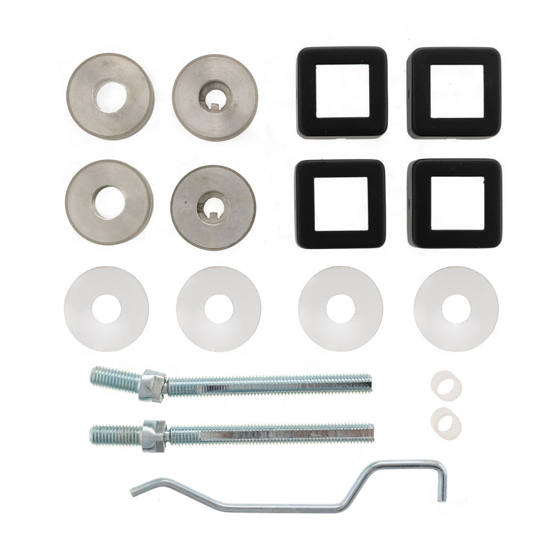 Atlantic Mitred Pull Handle Back to Back Fixing Kit 19mm - Matt Black - APHBBF19SQMB - Choice Handles