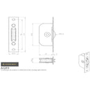 Carlisle Brass - Architectural Quality Sash Fastener (Quadrant Arm) - Polished Brass - AQ39 - Choice Handles