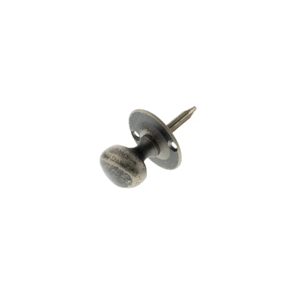 Atlantic Rack Bolt Oval Thumbturn - Distressed Silver - ARBTDS - Choice Handles