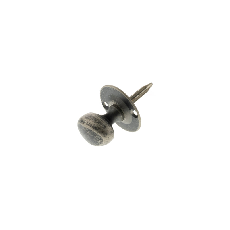 Atlantic Rack Bolt Oval Thumbturn - Distressed Silver - ARBTDS - Choice Handles