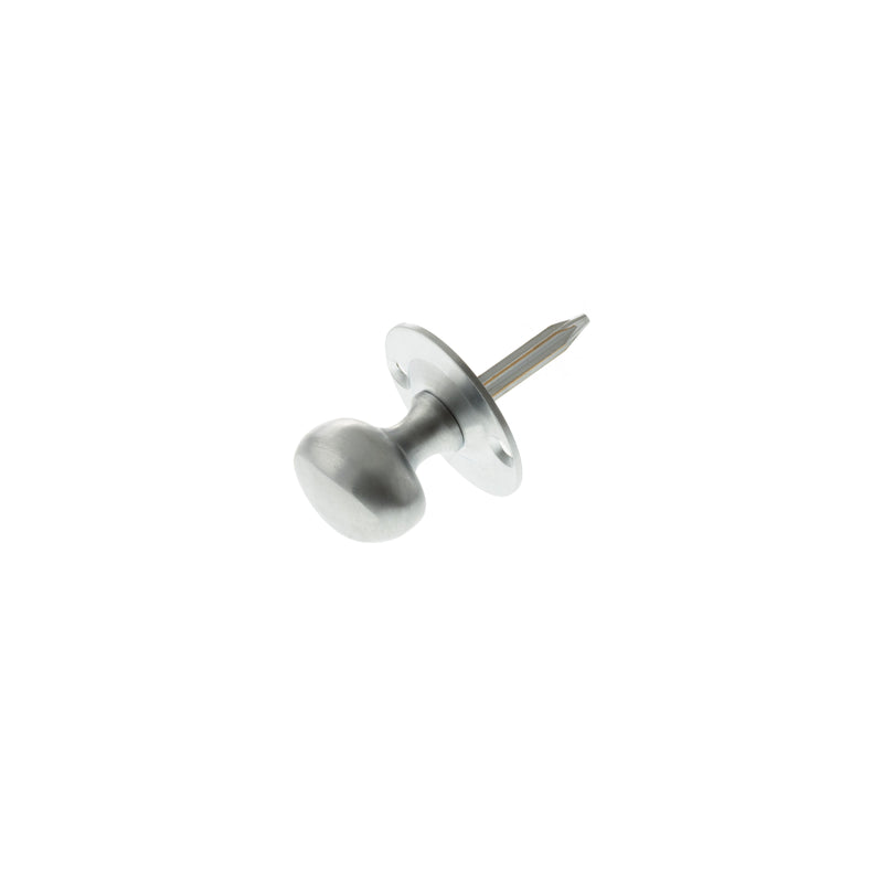 Atlantic Rack Bolt Oval Thumbturn - Satin Chrome - ARBTSC - Choice Handles