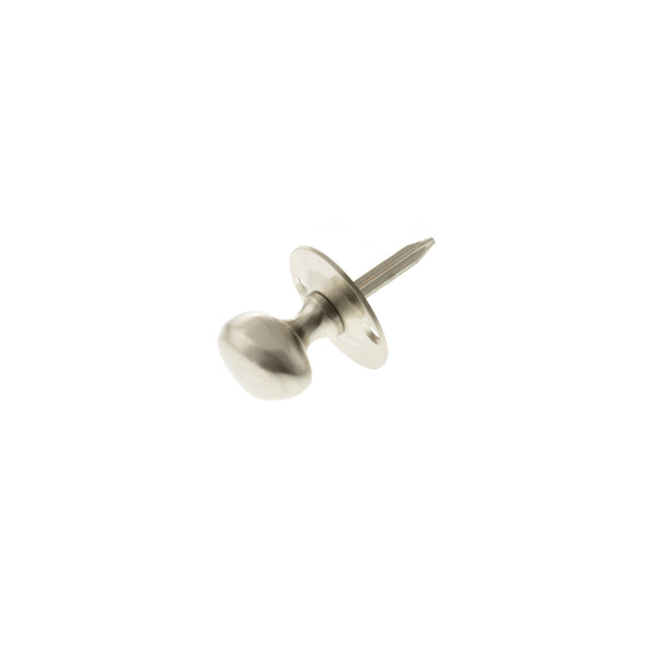 Atlantic Rack Bolt Oval Thumbturn - Satin Nickel - ARBTSN - Choice Handles