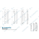 Eurospec - Rebate Set Architectural Din Locks-Satin Stainless Steel - Satin Stainless Steel - ARDS5005SSS - Choice Handles