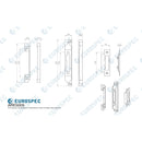Eurospec - Rebate Set To Suit Economy Sashlock 0.5 - Electro Brassed - ARE5005EB - Choice Handles