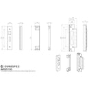 Eurospec - Easi-T Rebate Set Sashlock 13mm - Satin Stainless Steel - ARS5105SSS - Choice Handles