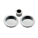 Manital - Sliding Door Rose with Flush Pull - Polished Chrome - ART54ACP - Choice Handles