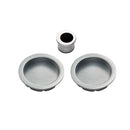 Manital - Sliding Door Rose with Flush Pull - Satin Chrome - ART54ASC - Choice Handles